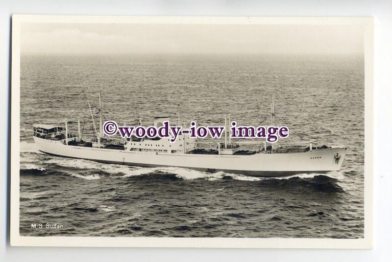 cb0388 - Swedish East Asia Line Cargo Ship - Sudan , built 1953 - postcard