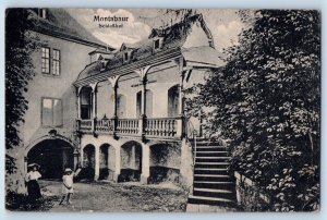 Rhineland-Palatinate Germany Postcard Montabaur Castle Courtyard 1922