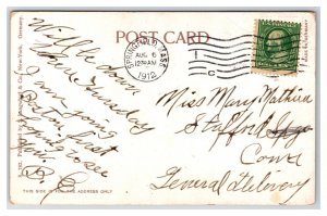 Post Office Building Springfield MA Massachusetts 1913 DB Postcard U13