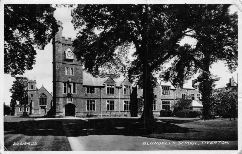 TIVERTON DEVON UK~BLUNDELL'S SCHOOL PHOTO POSTCARD 1933