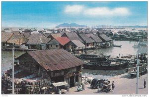 Atap Houses at Kampong Ayer , Penang , Malaysia , 50-60s