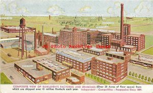 Advertising Postcard, Rawleigh's Good Health Products Promo, Factories-Branches