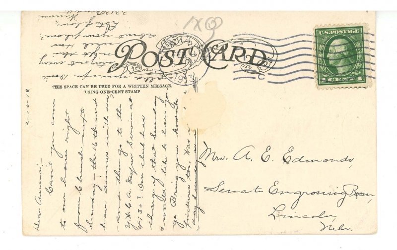 NE - Omaha. Brandeis Stores & Street Scene ca 1913