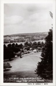 Haliburton Ontario Golf Club 9th Hole Unused Norman P. Smith RPPC Postcard F33