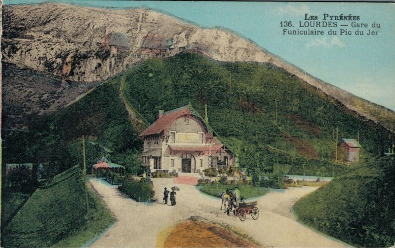 France Les Pyrénées Lourdes Gare du Funiculaire du Pic du Jer 03.28