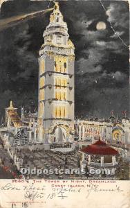The Tower by Night, Dreamland Coney Island, NY, USA Amusement Park 1906 