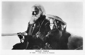 Shirley Temple Heidi Scene Old Man Carriage Real Photo Antique Postcard K57593