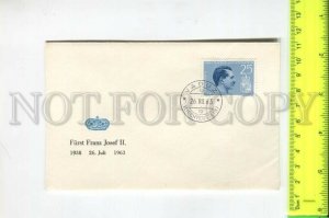 466646 1963 year Liechtenstein Prince Franz Joseph II COVER