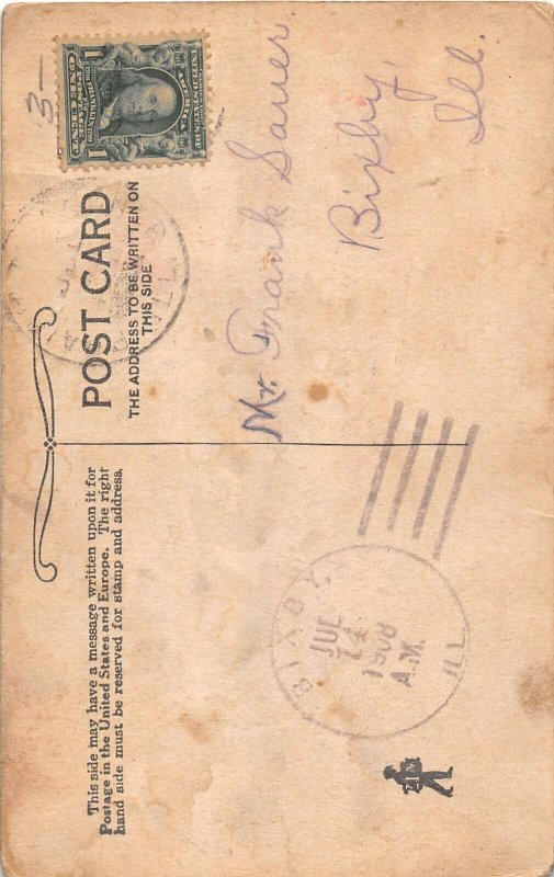 J29/ Leap Year Postcard Comic 1908 Married Bachelor 145 