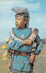 Indian Boy in Full Dress Photo by Dorothy & Lee Eckman Unused 