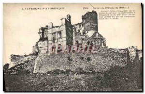 Old Postcard Ruins of Chateau Murols Auvergne