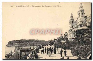 Old Postcard Monte Carlo Terrace Casino