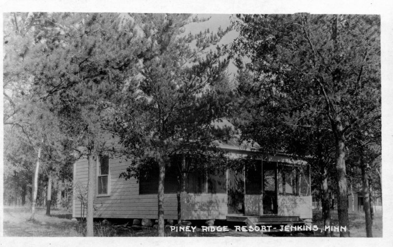 RPPC - Jenkins, Minnesota - The Piney Ridge Resort - in 1919