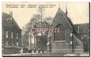 Belgie Belgium Mont Saint Amand Gent Old Postcard Beguinage Chapel St Antoine