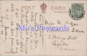 Genealogy Postcard - Hodges, 1 Hillside Terrace, St Marys Hill, Paignton GL2066