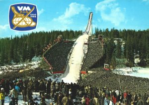 Norway World Ski Championship 1996 Oslo Vintage Postcard BS18