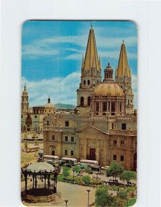 Postcard The Civic Center with the Cathedral, Guadalajara, Mexico