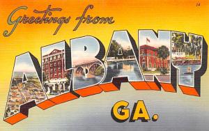 Greetings from Albany Georgia USA Unused 