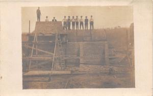 D86/ Occupational RPPC Real Photo Postcard c1910 Building Construction 28