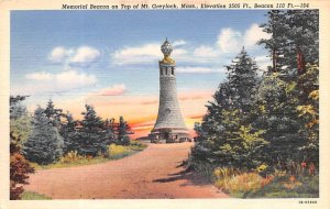 Memorial Beacon on Top of Mount Greylock Elevation 3505 - Mt Graylock, Massac...