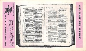 King James Bible published Religion Unused 