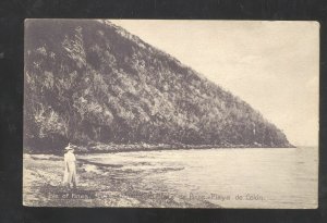 ISLE OF PINES PLAYA DE COLON PANAMA CANAL ZONE VINTAGE POSTCARD 1908