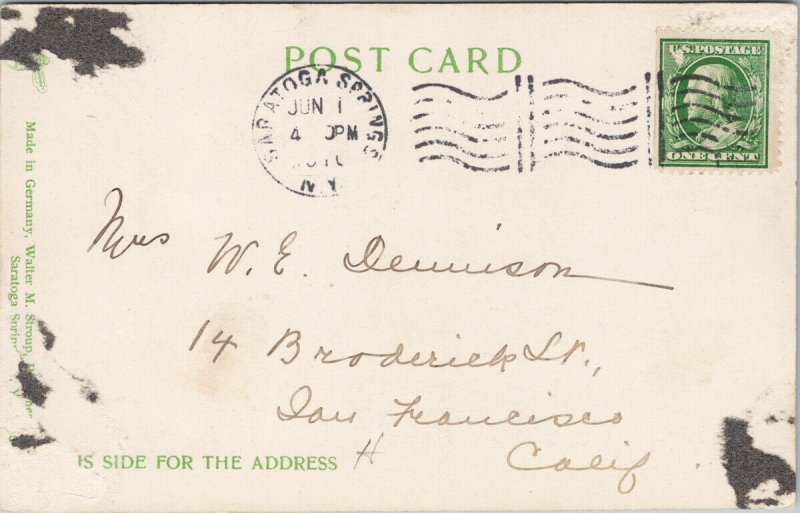Adirondack Lodge Saratoga Springs NY New York c1910 Postcard H5