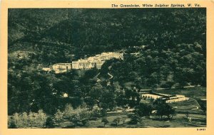 WHITE SULPHUR SPRINGS WV THE GREENBRIER  PHOTO PLATIN POSTCARD c1950s