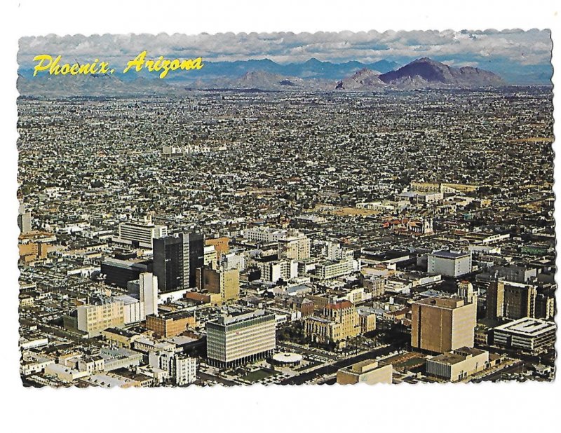 Phoenix Arizona Downtown 1970s Camelback Mountain Upper Right Side 4 by 6