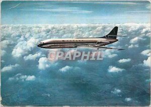 Modern Postcards In the sky of France Caravelle Company Sabena Aviation