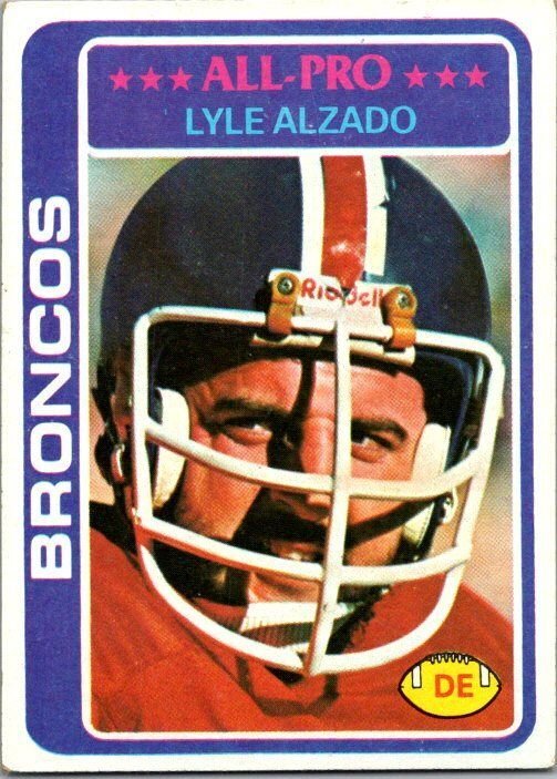 1978 Topps Football Card Lyle Alzado Denver Broncos sk7093