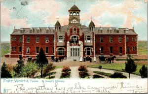 Vtg Fort Worth Texas TX St Joseph's Infirmary 1907 Raphael Tuck Postcard