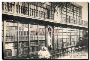 Old Postcard Dauphine Convent Of The Grande Chartreuse The library