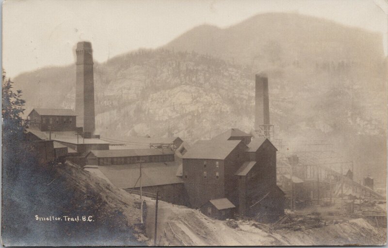 Smelter Trail BC British Columbia c1915 ?? Real Photo Postcard H6