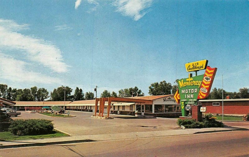 TWIN FALLS, ID Idaho  MONTEREY MOTOR INN MOTEL~Lincoln Hwy  ROADSIDE  Postcard