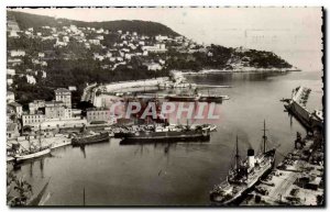 Nice Modern Postcard L & # 39Entree the Port and Mont Boron Ships