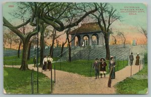 Oklahoma City~Entering Wheeler Park~c1910 Postcard
