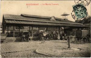 CPA AK MONTEREAU Le Marché Couvert (861427)