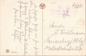 Beveloo Vue sur le Clarenbach Strassenansicht WOB Antique Postcard Lux Outdoor 