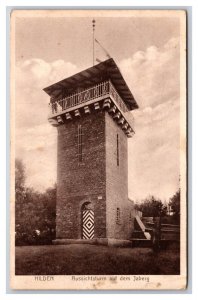 Aussichtsturm auf dem Jaberg Lookout Tower Hilden Germany DB Postcard F22