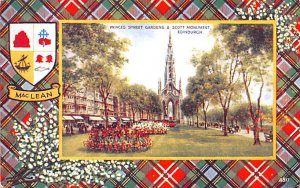 Princes Street Gardens & Scott Monument Edinburgh Scotland, UK Unused 