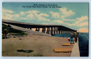 Key West Florida Postcard Overseas Highway Southernmost Fishing Bahia Honda 1940