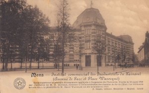 AK Mons 1916 Institut Commercial Industriels Hainaut Passed By Censor Belgium...