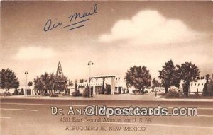 De Anza Motor Lodge Albuquerque, NM, USA 1952 light writing on front