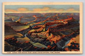 Fred Harvey  Mohave Point  Grand Canyon  Arizona     Postcard