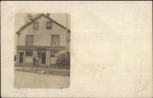 Home or Store - Beverly MA Cancel c1905 Real Photo Postcard