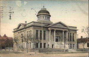 Guthrie Oklahoma OK Carnegie Library c1910 Vintage Postcard