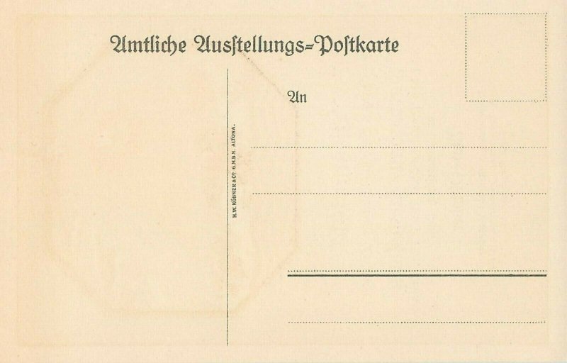 Altona-Hamburg horticultural exhibition official exposition cards 1914 