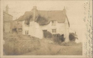 Architecture - Tudor Style Home - Westerly RI Cancel 1907 Real Photo POstcard