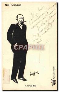 Old Postcard Fantasy Our politicians Charles Bos